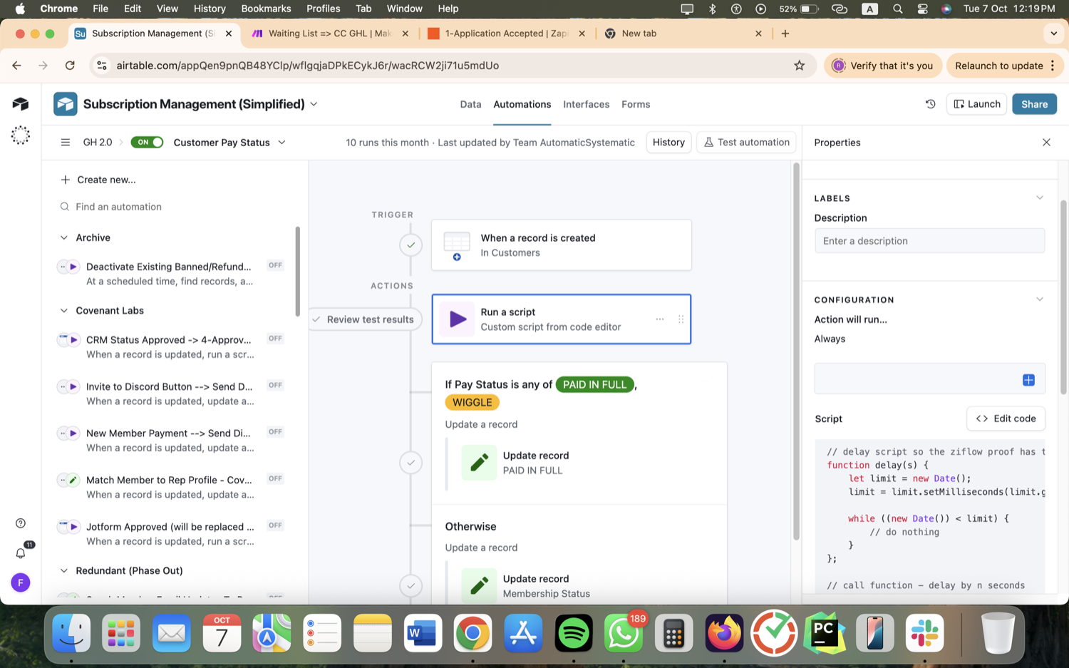 Crypto Affiliate & Subscription Ops - Airtable, Make, Zapier screenshot 17